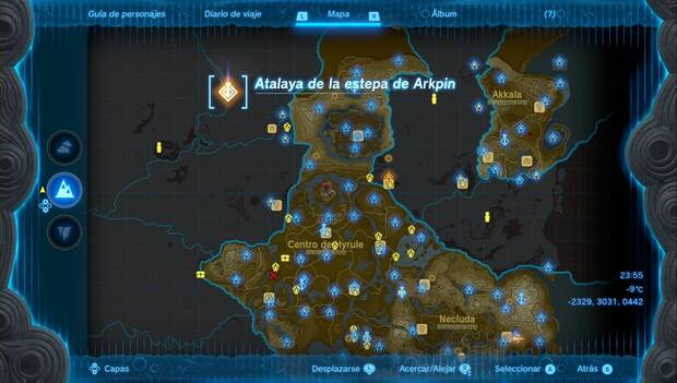 The Legend of Zelda: Tears of the Kingdom - Atalaya de la estepa de Arkpin