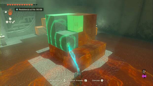 The Legend of Zelda: Tears of the Kingdom - Santuario de Maia'usiu, colocación de las piezas