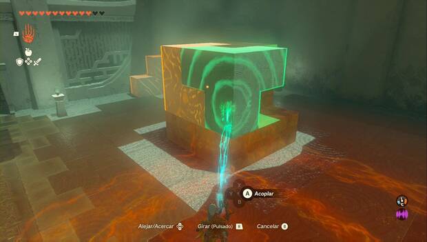 The Legend of Zelda: Tears of the Kingdom - Santuario de Maia'usiu, pieza en forma de T