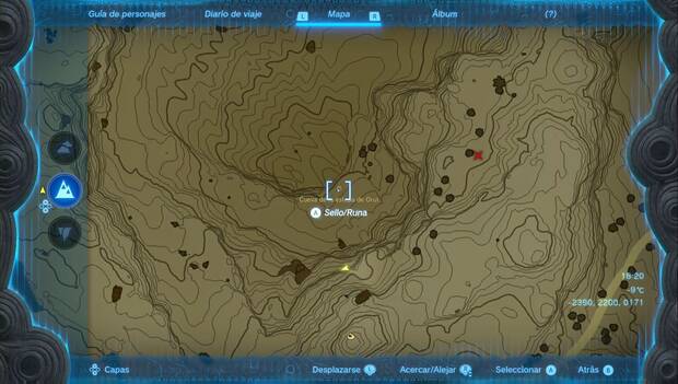 The Legend of Zelda: Tears of the Kingdom - Santuario de Nouda, ubicación de la Cueva de la estepa de Orut