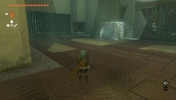 The Legend of Zelda: Tears of the Kingdom - Santuario de Qiol'iou, cubo de hielo e interruptor