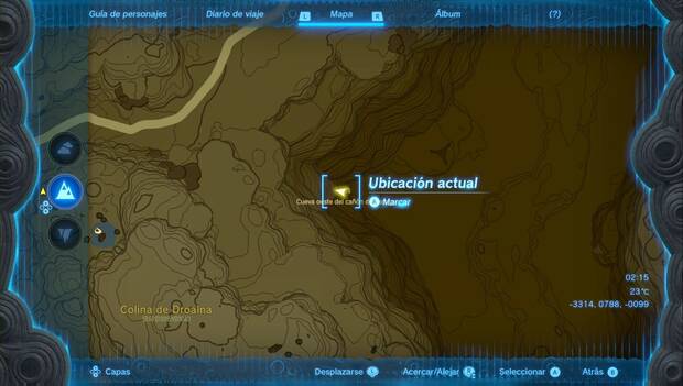 The Legend of Zelda: Tears of the Kingdom - Santuario de Iun'oroq, ubicación de la Cueva oeste del cañón de Tanagar
