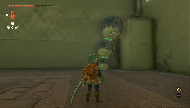 The Legend of Zelda: Tears of the Kingdom - Santuario de Iun'oroq, estructura para llegar al cofre