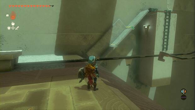 The Legend of Zelda: Tears of the Kingdom - Santuario de Run'aqit, pasarela al cofre