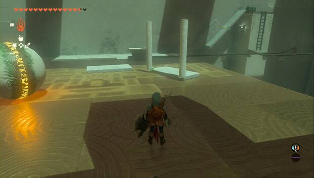 The Legend of Zelda: Tears of the Kingdom - Santuario de Run'aqit, pieza para el raíl