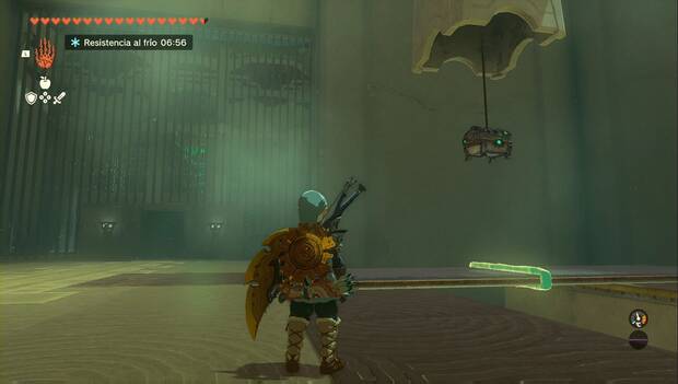 The Legend of Zelda: Tears of the Kingdom - Santuario de Gaasia, puente bajo el cofre