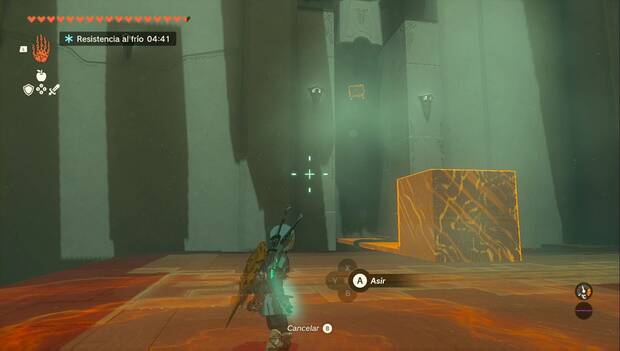 The Legend of Zelda: Tears of the Kingdom - Santuario de Gaasia, cofre al otro lado de la sala