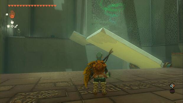 The Legend of Zelda: Tears of the Kingdom - Santuario de Rotsum'um, balancín colocado para llegar al cofre
