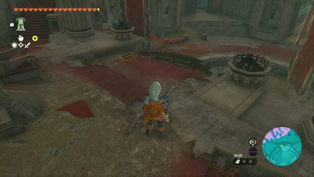 The Legend of Zelda: Tears of the Kingdom - Una nueva túnica del elegido, braseros frente al trono