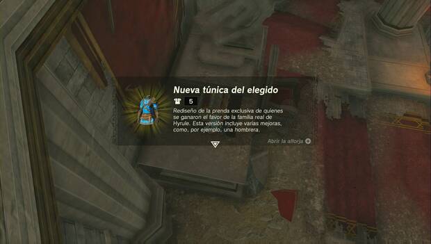 The Legend of Zelda: Tears of the Kingdom - Nueva túnica del elegido