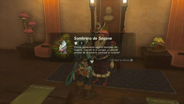 The Legend of Zelda: Tears of the Kingdom - Sombrero de Sogene