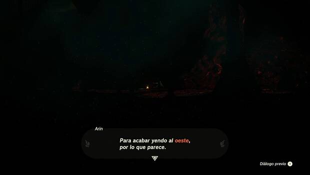 The Legend of Zelda: Tears of the Kingdom - Los habitantes del subsuelo: ruta que ha seguido Rotver