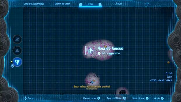 The Legend of Zelda: Tears of the Kingdom - Los habitantes del subsuelo: ubicación de la Raíz de Iausus