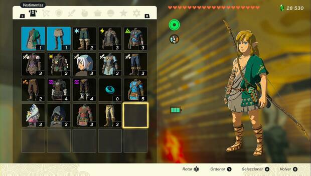 The Legend of Zelda: Tears of the Kingdom - Set arcaico