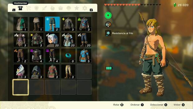 The Legend of Zelda: Tears of the Kingdom - Set forrado arcaico