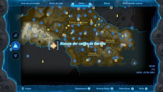 The Legend of Zelda: Tears of the Kingdom - Atalayas: atalaya del cañón de Gerudo