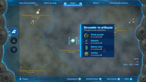 The Legend of Zelda: Tears of the Kingdom - Atalayas: generador de artilugios con el Hidrante