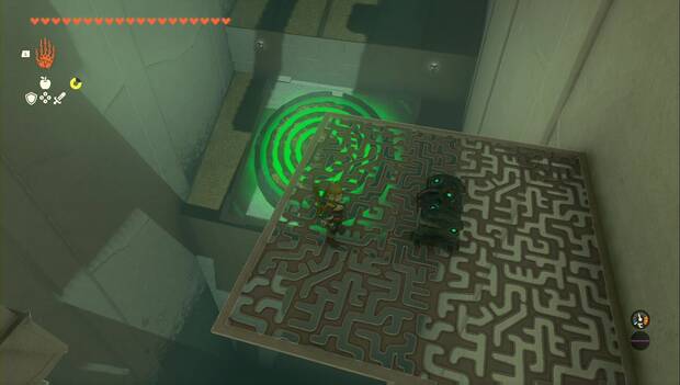 The Legend of Zelda: Tears of the Kingdom - Santuario de Wao'sa, cofre en la zona elevada