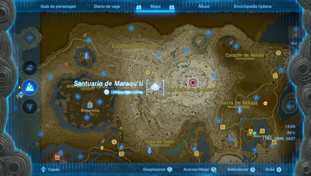 The legend of Zelda: tears of the Kingdom - Santuario de Maraqu'ti