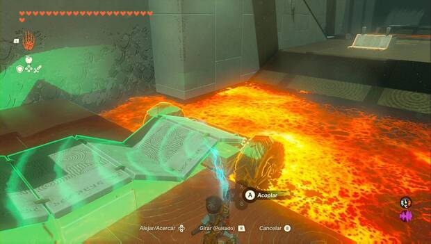 The legend of Zelda: tears of the Kingdom - Santuario de Maraqu'ti, máquina acoplada al puente