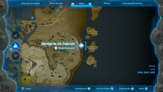 The Legend of Zelda: Tears of the Kingdom - Santuario de Gatanisi