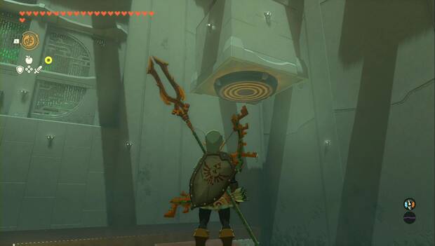 The Legend of Zelda: Tears of the Kingdom - Santuario de Gatanisi, diana para abrir la puerta