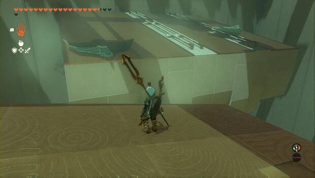 The legend of Zelda: Tears of the Kingdom - Santuario de Apog'eq, planeador junto a la entrada