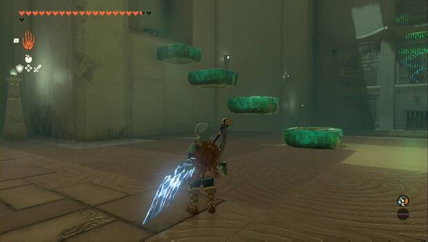 The Legend of Zelda: Tears of the Kingdom - Santuario de Ihena, escalones para llegar al cofre