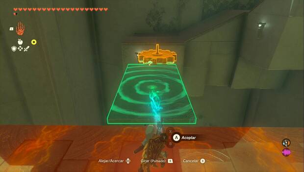 The Legend of Zelda: Tears of the Kingdom - Santuario de Qitaw'aq, engranaje en el camino