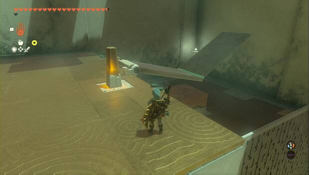 The Legend of Zelda: Tears of the Kingdom - Santuario de Qitaw'aq, balancín catapulta