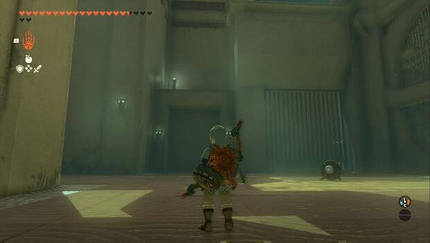 The Legend of Zelda: Tears of the Kingdom - Santuario de Soriotan, zona alta con la reja
