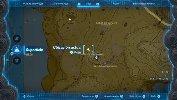The Legend of Zelda: Tears of the Kingdom - Atalaya de la colina de Sahasra, Cueva de la colina de Sahasra
