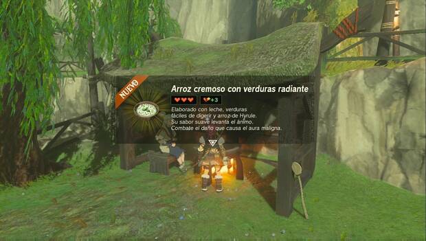 The legend of Zelda: Tears of the Kingdom - Nada como el arroz cremoso, Arroz cremoso con verduras radiante