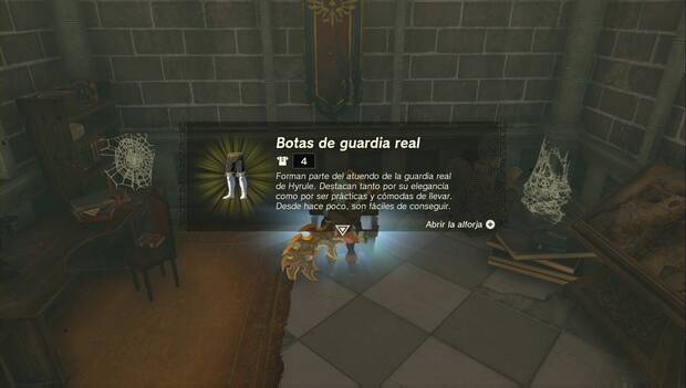 The Legend of Zelda: Tears of the Kingdom - Armaduras normales: botas de guardia real