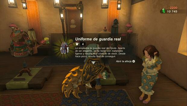 The Legend of Zelda: Tears of the Kingdom - Armaduras normales: Uniforme de guardia real
