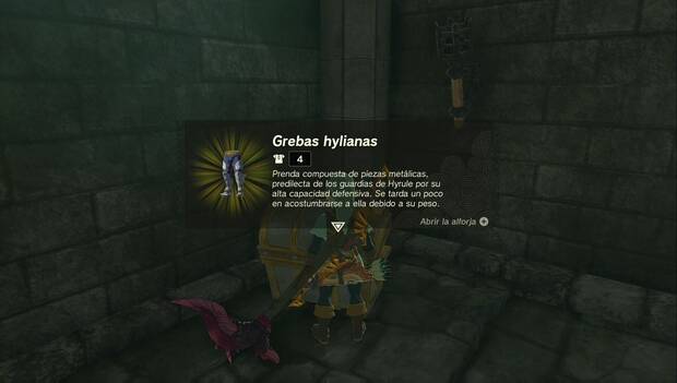The Legend of Zelda: Tears of the Kingdom - Armaduras normales: grebas hylianas