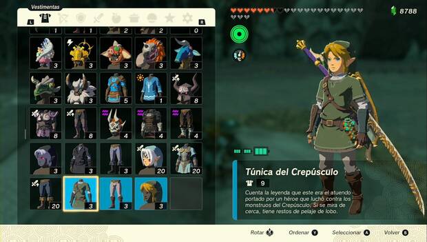 The Legend of Zelda: Tears of the Kingdom - Armaduras normales: set del Crepúsculo