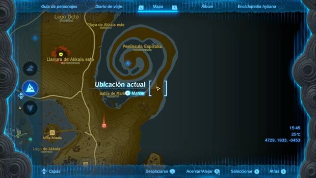 The Legend of Zelda: Tears of the Kingdom - Armaduras normales: zona de la Península de Espiralia