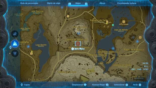 The Legend of Zelda: Tears of the Kingdom - Armaduras normales: Abismo de la llanura de Akkala sur