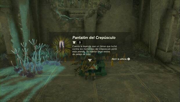 The Legend of Zelda: Tears of the Kingdom - Armaduras normales: Pantalón del Crepúsculo