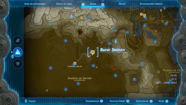 The Legend of Zelda: Tears of the Kingdom - Armaduras contra el calor: Bazar Sekken
