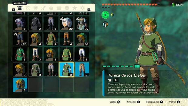 The Legend of Zelda: Tears of the Kingdom - Set de los Cielos