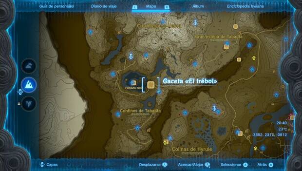 The Legend of Zelda: Tears of the Kingdom - Los rumores sobre Zelda: ubicació de la Gaceta El trébol