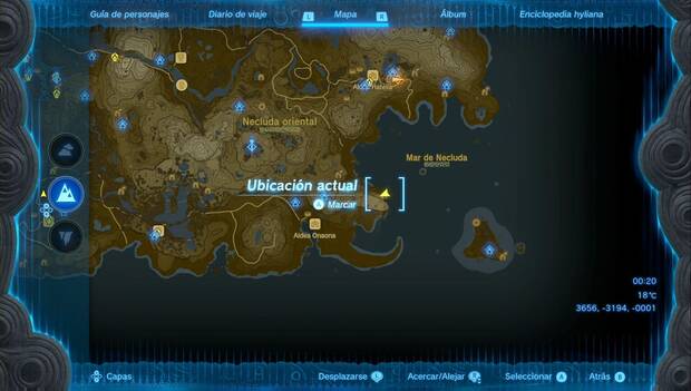 The Legend of Zelda: Tears of the Kingdom - El tesoro de Nambod en la cueva: cueva del cabo Urron