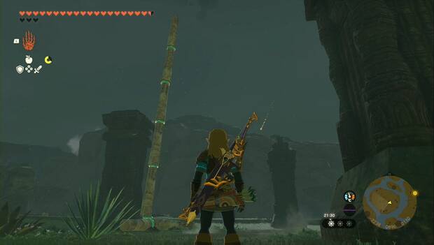 The Legend of Zelda: Tears of the Kingdom - Set del Despertar: estructura sobre la columna sur