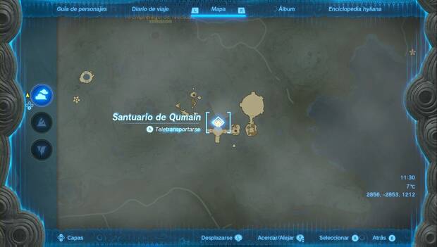The Legend of Zelda: Tears of the Kingdom - Santuario de Qumain