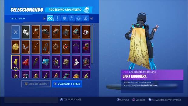 Fortnite - Forbtyte 43: accesorio Capa banano