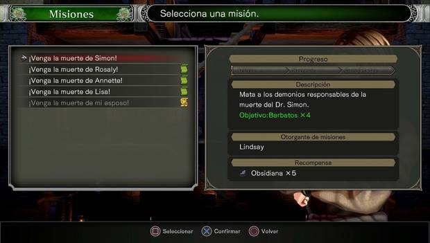 Bloodstained Ritual of the Night - Arvantville: misiones de Lindsay