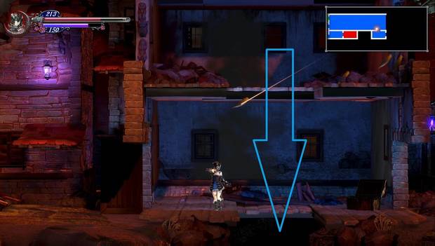 Bloodstained Ritual of the night - Arvantville: casa y suelos rompibles