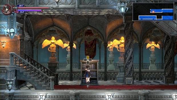 Blodstained: Ritual of the night - Jardín del silencio: librería con la Rueda orbital